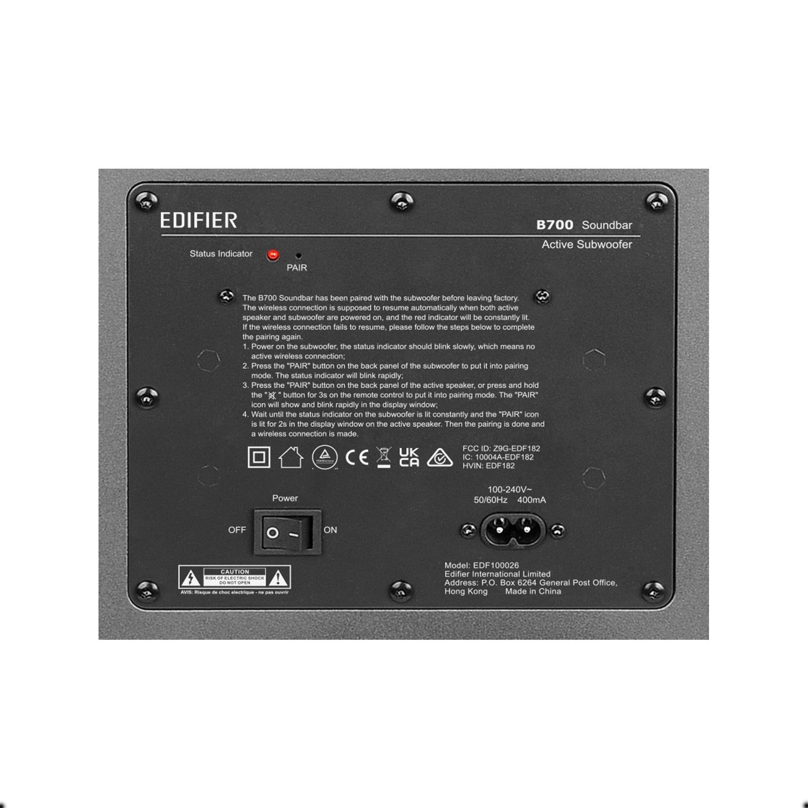 Sistema de altavoces Dolby Atmos® B700: barra de sonido 5.1.2 con subwoofer inalámbrico