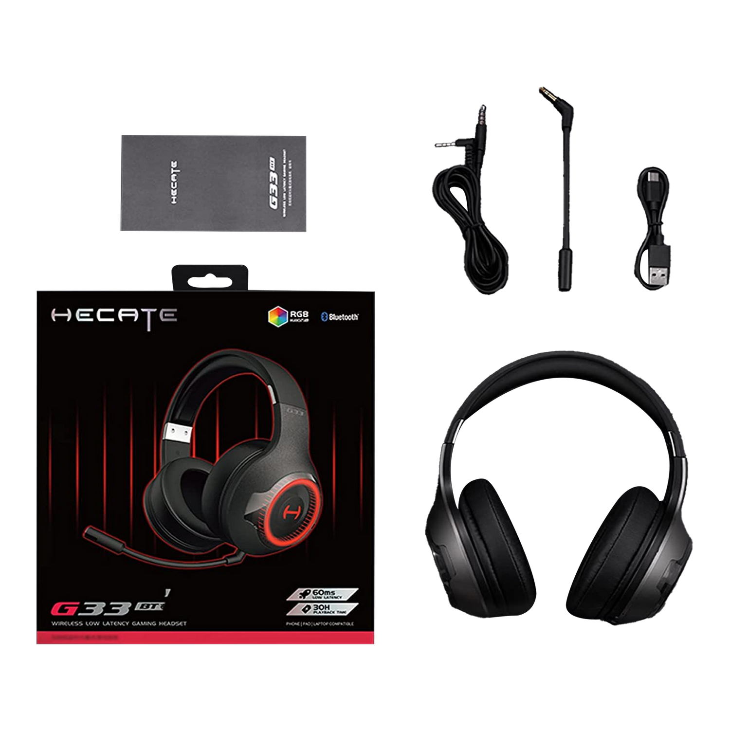 G33BT Low Latency Bluetooth Gaming Headphones