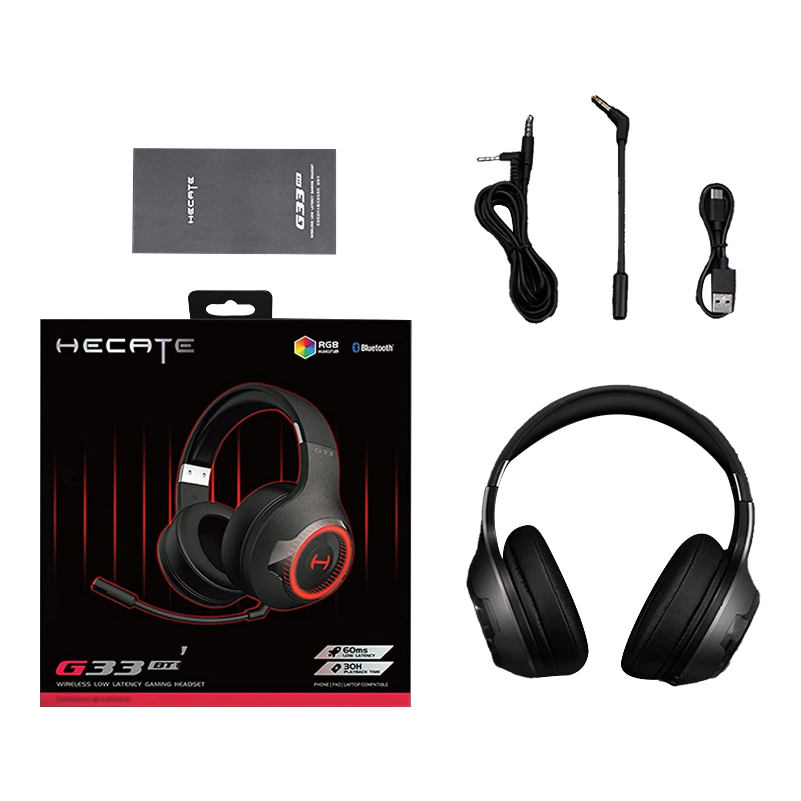 Auriculares Bluetooth para juegos de baja latencia G33BT