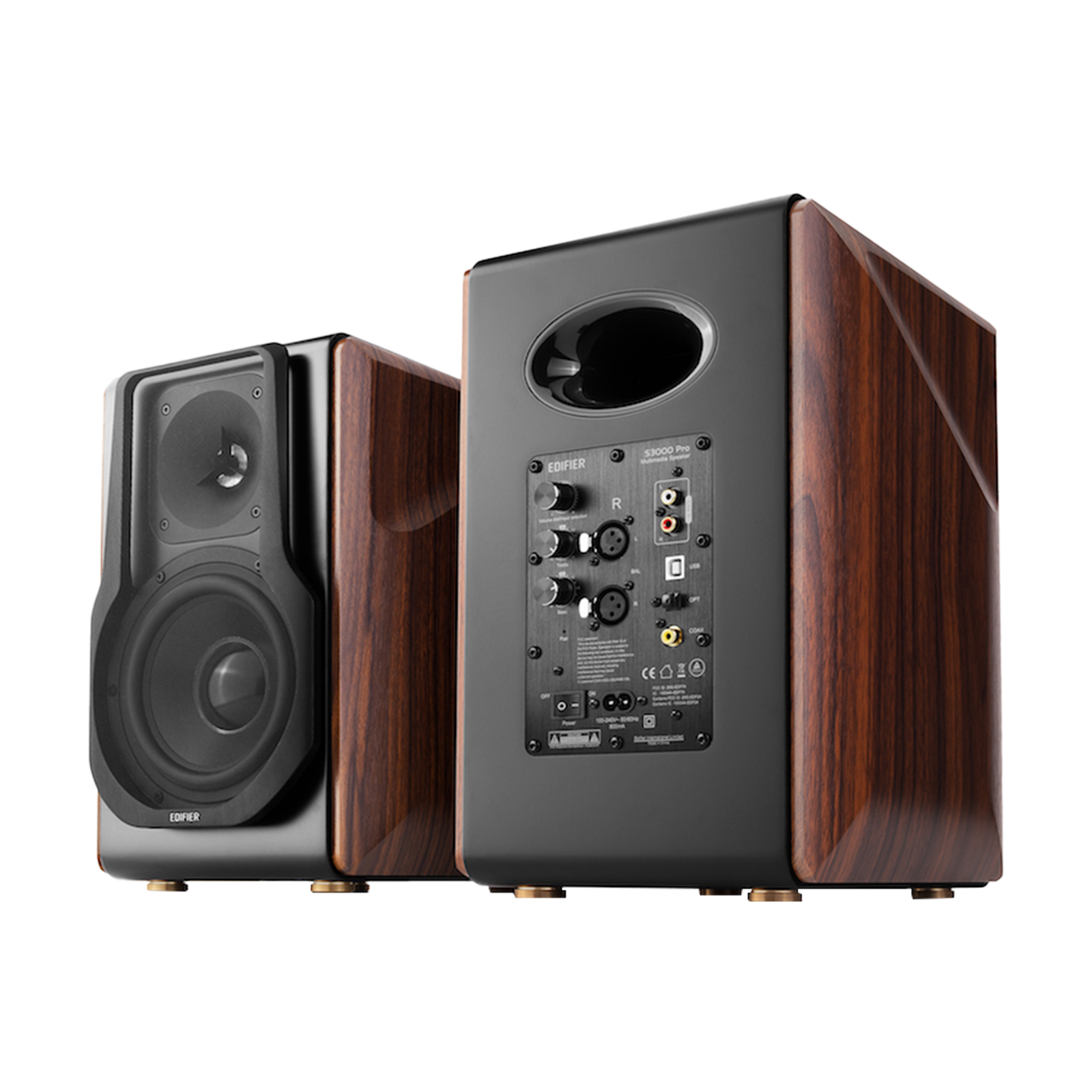 S3000Pro Powered Wireless Bookshelf Speakers