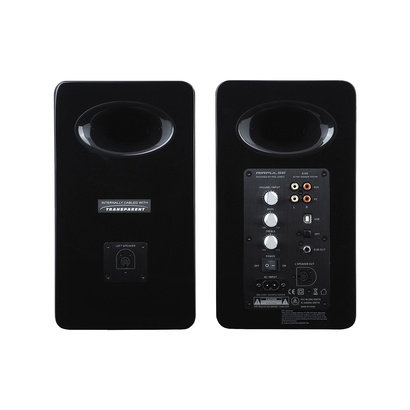 A100 Hi-Res Active Speaker System - Pair(Certified Refurbished)