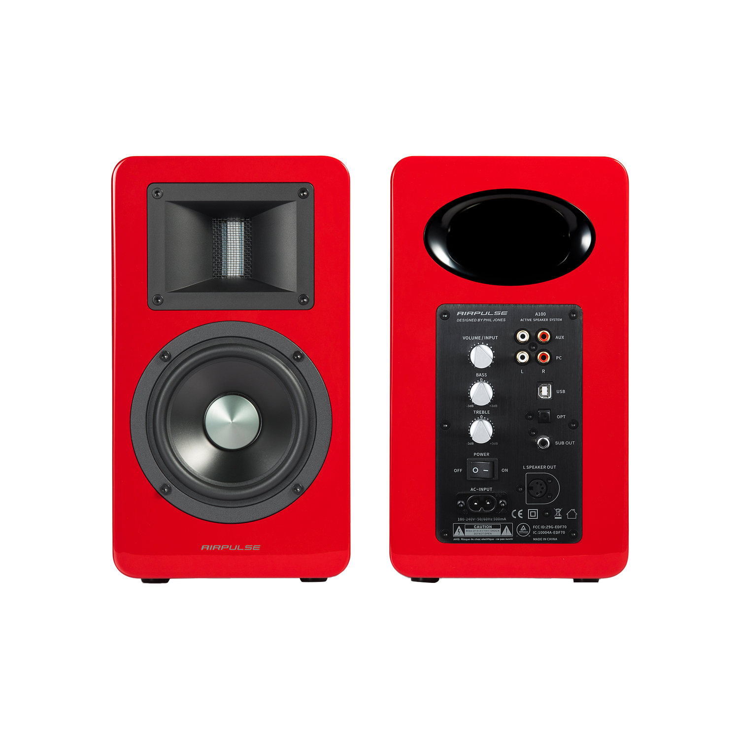 A100 Hi-Res Active Speaker System - Pair(Certified Refurbished)